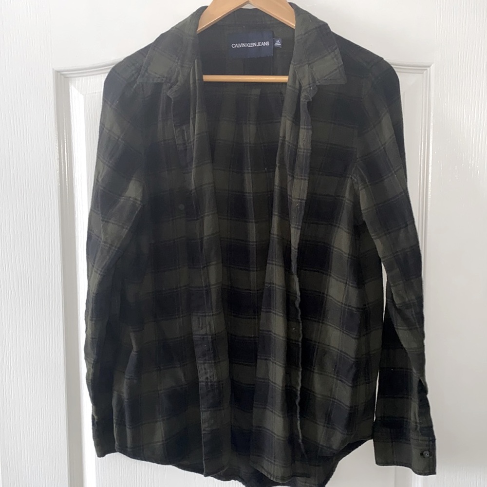 Calvin Klein Jeans Button Down Plaid Shirt